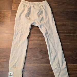 Wild Coconut Wear Kids Size 3 Beige 97 Merino Wool 3 Spandex Thermal Leggings